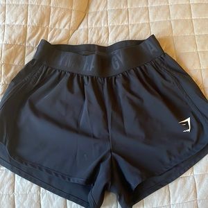 Black gymshark shorts size XS